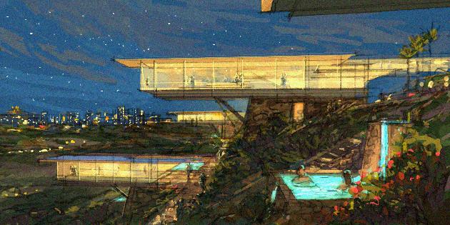 Stars' bungalows